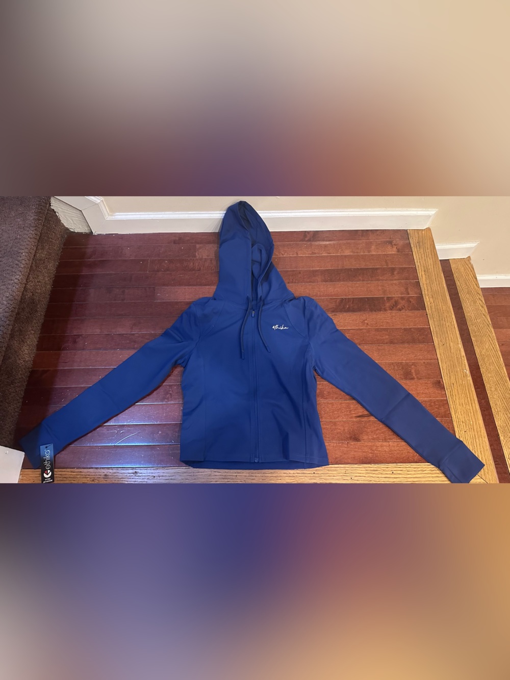 Ethika Fitted Zip Hoodie  Midnight Blue